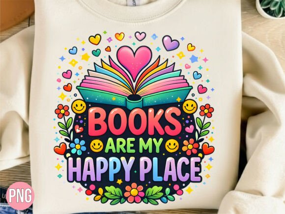 Books Are My Happy Place Retro Groovy: Elevating Your Creative Projects with Nostalgic Charm