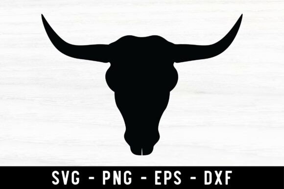 Cow Skull SVG Cut File & Bull Skull Designs