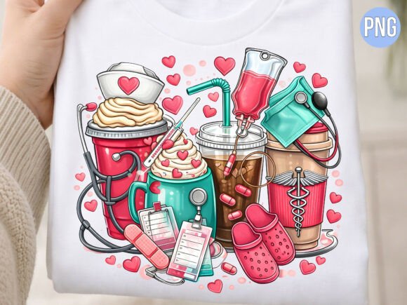 Elevate Your Creative Portfolio with the Coffee Caffeine Nurse Life PNG T-Shirt Design