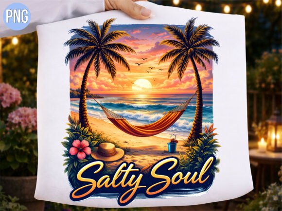 Evaluating the Salty Soul Tropical Beach Sunset PNG for Digital Design