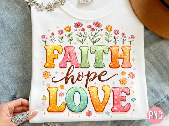 Faith Hope Love Floral Sublimation PNG Guide