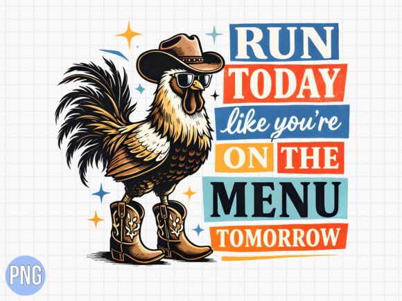 Integrating the Cowboy Rooster Motivational Quote PNG into Your Creative Workflow
