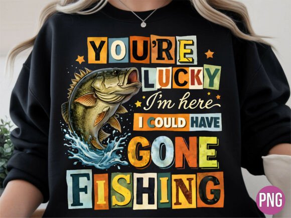 Integrating the Gone Fishing Funny Bass Fish PNG Shirt Design into Your Creative Workflow