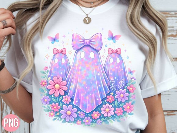 Pastel Ghost Trio Floral Butterfly PNG: A Delicate Digital Asset for Modern Creators