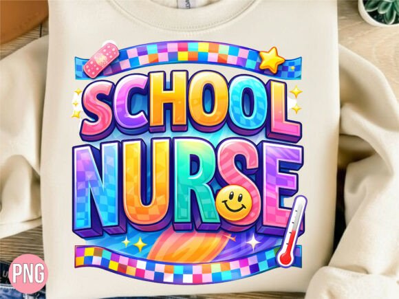 Retro School Nurse Colorful Vibes PNG: Strategic Design for Modern Creative Projects