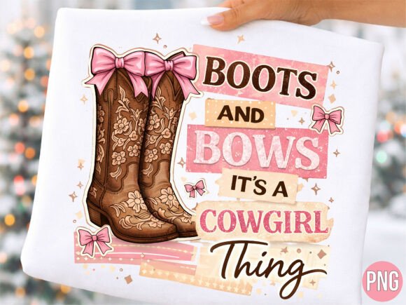 Unleashing Creativity with the Boots and Bows Cowgirl Thing PNG