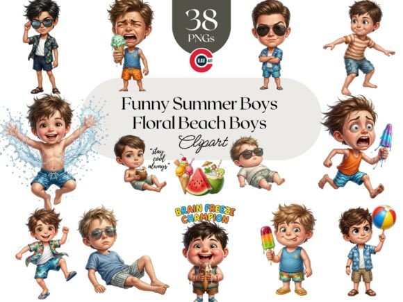 Unlocking Creativity: The Power of Funny Summer Beach Boys Clipart in Modern Design